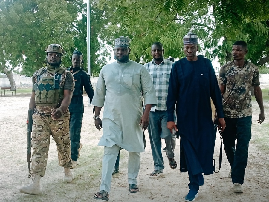 Executive Secretary of Borno State Education Trust Fund Hon. Grema Terab Inspects Ongoing Projects and Conducts Familiarisation Visit to GSSSS Monguno