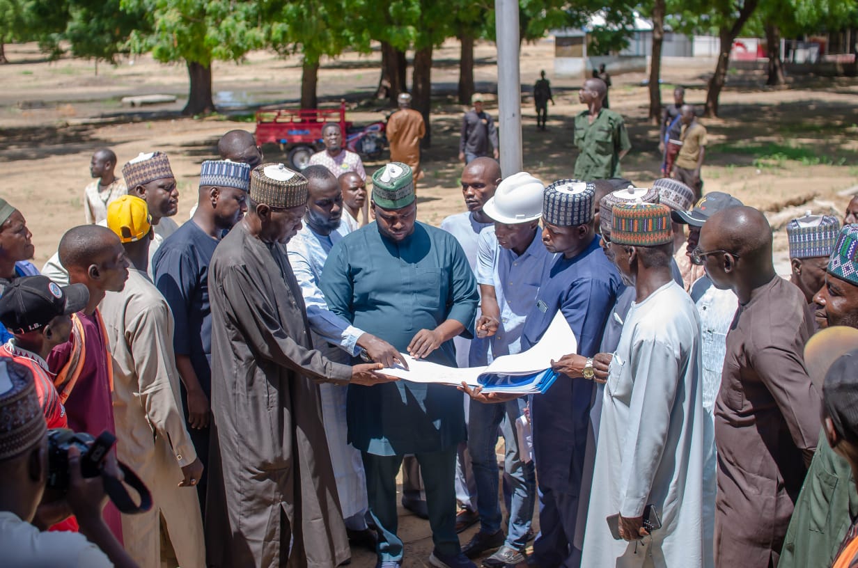 HON. GREMA TERAB'S SECOND VISIT TO GSSS BAMA AS RENOVATION WORK COMMENCES